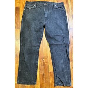 Vintage 90's Wrangler Jeans 40x30 Charcoal Wash Black